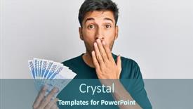  Presentation with south korean - PPT theme consisting of young-handsome-man-holding-1000 background and a ocean colored foreground