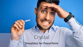  Presentation with correction - PPT layouts having young-handsome-man-holding-dental background and a light blue colored foreground