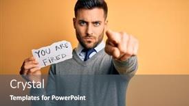  Presentation with yellow paper - Presentation theme having young-handsome-man-holding-paper background and a dark gray colored foreground