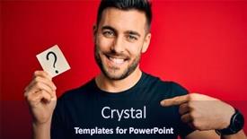  Presentation with paper - PPT layouts having young-handsome-man-holding-paper background and a navy blue colored foreground