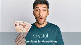  Presentation with south korean - Cool new presentation design with young-handsome-man-holding-south backdrop and a ocean colored foreground