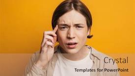  Presentation with eyesight - Slides featuring camera with poor eyesight background and a coral colored foreground