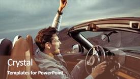  Presentation with spider man - Cool new presentation with young handsome man posing backdrop and a tawny brown colored foreground