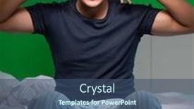  Presentation with insomnia - Amazing theme having young-handsome-man-suffering backdrop and a ocean colored foreground