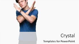  Presentation with blue - PPT theme consisting of young handsome man wearing blue background and a  colored foreground