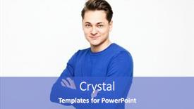  Presentation with blue - Presentation design consisting of young-handsome-man-wearing-blue background and a cobalt blue colored foreground