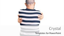  Presentation with self care - Cool new presentation theme with young-handsome-man-wearing-burglar backdrop and a white colored foreground