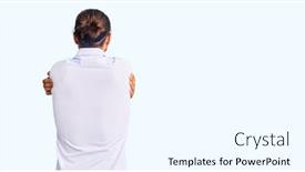  Presentation with self care - PPT layouts having young-handsome-man-wearing-business background and a cool aqua colored foreground