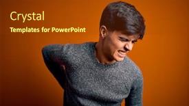  Presentation with back pain - Theme having young-handsome-man-wearing-casual background and a tawny brown colored foreground