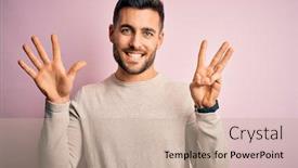  Presentation with creation of man - Audience pleasing slide deck consisting of young-handsome-man-wearing-casual backdrop and a mint green colored foreground