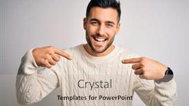  Presentation with handsome - PPT theme consisting of young-handsome-man-wearing-casual background and a soft green colored foreground