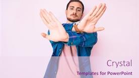  Presentation with negative - Amazing presentation design having young-handsome-man-wearing-casual backdrop and a pink colored foreground
