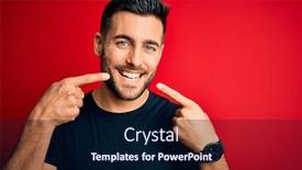  Presentation with black dental - Presentation design having young-handsome-man-wearing-casual background and a navy blue colored foreground