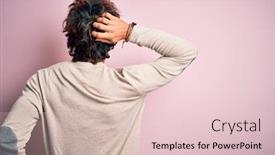  Presentation with young man wearing a hat - PPT theme consisting of young-handsome-man-wearing-casual background and a lemonade colored foreground