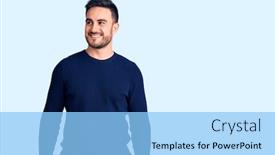 Presentation with natural - Slide set enhanced with young-handsome-man-wearing-casual background and a light blue colored foreground