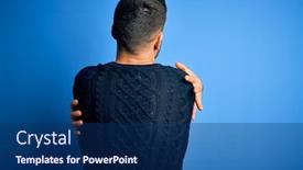  Presentation with self care - Amazing presentation theme having young-handsome-man-wearing-casual backdrop and a navy blue colored foreground