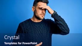  Presentation with flu virus - Presentation consisting of young-handsome-man-wearing-casual background and a navy blue colored foreground