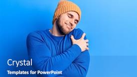  Presentation with self love - Cool new presentation with young-handsome-man-wearing-casual backdrop and a cobalt blue colored foreground