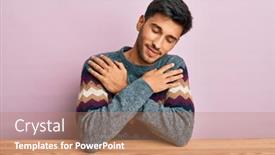  Presentation with self care - Cool new theme with young-handsome-man-wearing-casual backdrop and a coral colored foreground