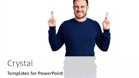  Presentation with hope - Beautiful PPT theme featuring young-handsome-man-wearing-casual backdrop and a white colored foreground