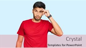  Presentation with tshirt - Audience pleasing presentation consisting of young-handsome-man-wearing-casual backdrop and a red colored foreground