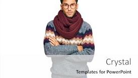  Presentation with negative - Cool new PPT layouts with young-handsome-man-wearing-casual backdrop and a white colored foreground