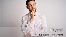  Presentation with elegant - Beautiful slides featuring young-handsome-man-wearing-elegant backdrop and a light gray colored foreground