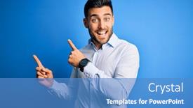  Presentation with elegant light blue - Audience pleasing slide deck consisting of young-handsome-man-wearing-elegant backdrop and a teal colored foreground