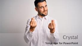  Presentation with salary - Audience pleasing slide deck consisting of young-handsome-man-wearing-elegant backdrop and a light gray colored foreground