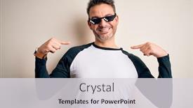  Presentation with happy life - Cool new presentation with young-handsome-man-wearing-funny backdrop and a light gray colored foreground