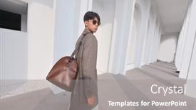  Presentation with glasses - Presentation theme featuring young-handsome-man-wearing-glasses background and a gray colored foreground