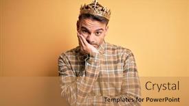  Presentation with golden yellow - Amazing presentation theme having young-handsome-man-wearing-golden backdrop and a coral colored foreground