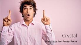  Presentation with king crown - PPT theme having young-handsome-man-wearing-king background and a lemonade colored foreground