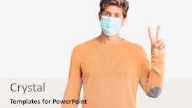  Presentation with medical sign - Beautiful slide set featuring young-handsome-man-wearing-medical backdrop and a lemonade colored foreground