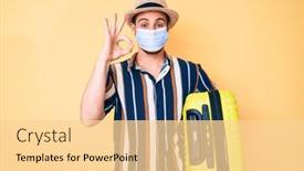  Presentation with medical sign - Amazing slide set having young-handsome-man-wearing-medical backdrop and a blonde colored foreground