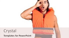  Presentation with nautical - Slide deck with young-handsome-man-wearing-nautical background and a lemonade colored foreground