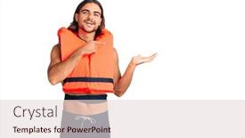  Presentation with nautical - Colorful PPT theme enhanced with young-handsome-man-wearing-nautical backdrop and a lemonade colored foreground