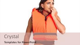  Presentation with nautical - Audience pleasing presentation theme consisting of young-handsome-man-wearing-nautical backdrop and a coral colored foreground