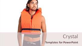  Presentation with nautical - Cool new presentation design with young-handsome-man-wearing-nautical backdrop and a lemonade colored foreground