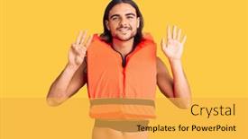  Presentation with nautical - Amazing presentation theme having young-handsome-man-wearing-nautical backdrop and a yellow colored foreground