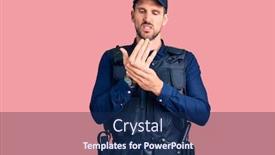  Presentation with arthritis - Theme consisting of young-handsome-man-wearing-police background and a navy blue colored foreground