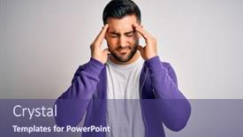  Presentation with migraine - Cool new theme with young-handsome-man-wearing-purple backdrop and a violet colored foreground