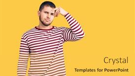  Presentation with skin infection - Audience pleasing presentation consisting of young-handsome-man-wearing-striped backdrop and a yellow colored foreground