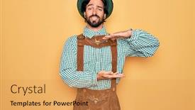  Presentation with traditional - Amazing slide deck having young-handsome-man-wearing-traditional backdrop and a yellow colored foreground