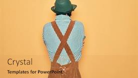  Presentation with self care - Presentation theme consisting of young-handsome-man-wearing-tratidional background and a yellow colored foreground