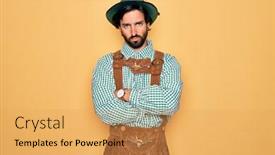  Presentation with festival - Beautiful PPT layouts featuring young-handsome-man-wearing-tratidional backdrop and a yellow colored foreground