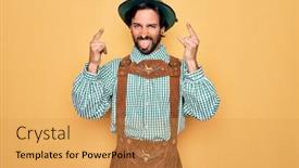  Presentation with festival music - Beautiful PPT layouts featuring young-handsome-man-wearing-tratidional backdrop and a yellow colored foreground