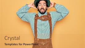  Presentation with festival - Presentation with young-handsome-man-wearing-tratidional background and a yellow colored foreground