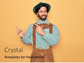 Young Handsome Man Wearing Tratidional PPT template 70 | CrystalGraphics