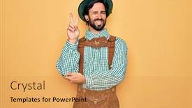  Presentation with festival - Theme with young-handsome-man-wearing-tratidional background and a yellow colored foreground